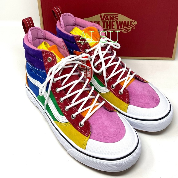 VANS SK8-HI MTE 2.0 DX Suede Rainbow Men’s Boots - Picture 4 of 11
